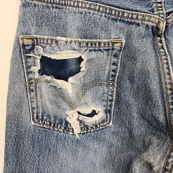 Vintage Levis 501-0115 Denim Jeans 30x24 Blue Altered Destoyed Punk Grunge 80s